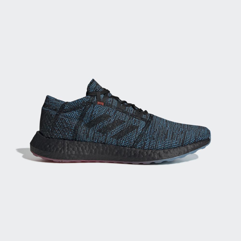 Adidas Men's Pureboost Go LTD Running Shoes Black/Blue Ireland D97425